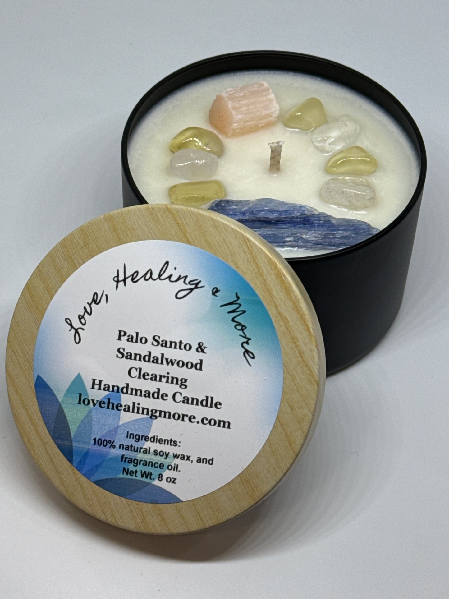Clearing – Reiki-Infused Palo Santo Candle for Energetic Reset & Spiritual Protection