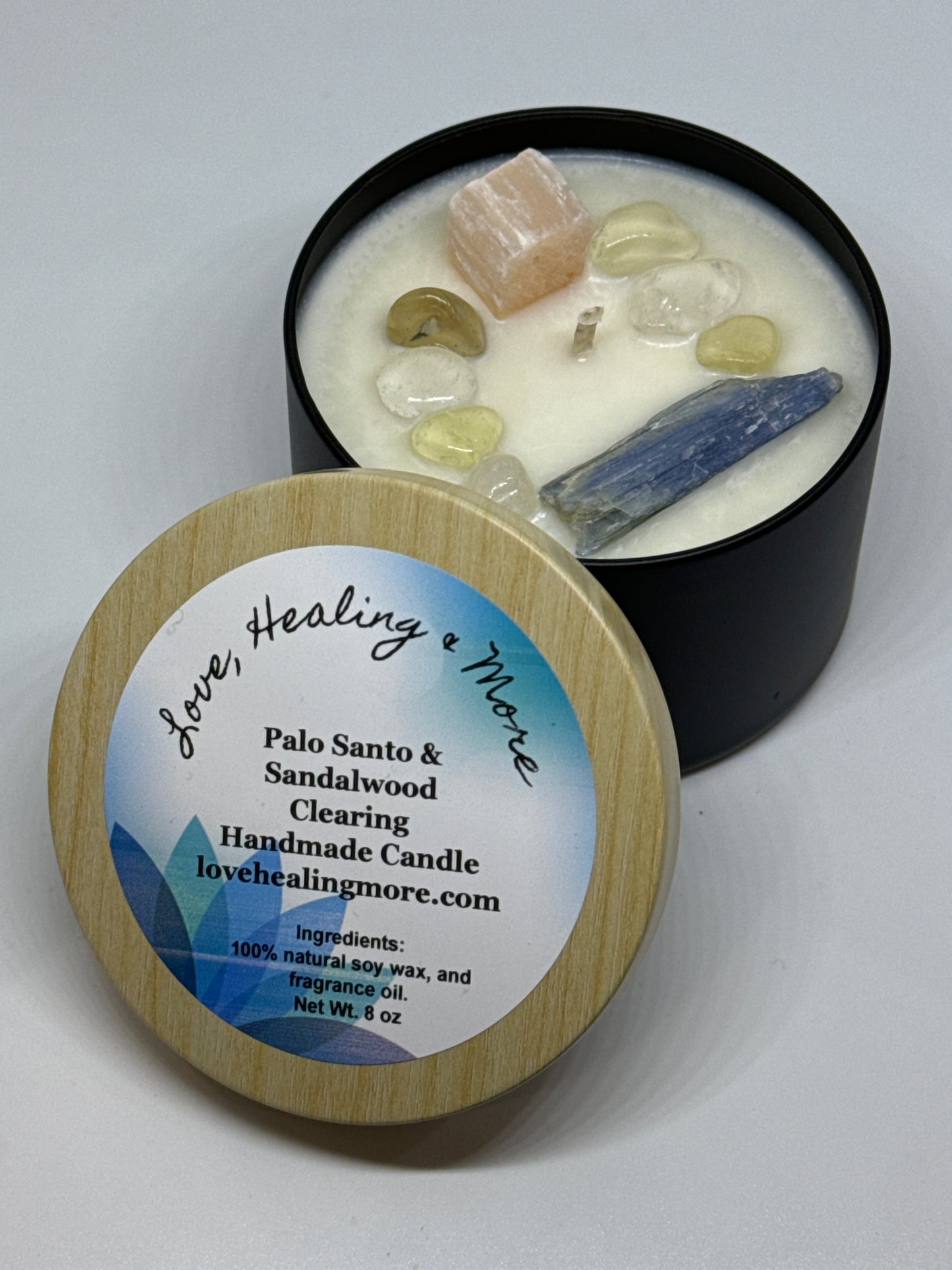 Clearing – Reiki-Infused Palo Santo Candle for Energetic Reset & Spiritual Protection