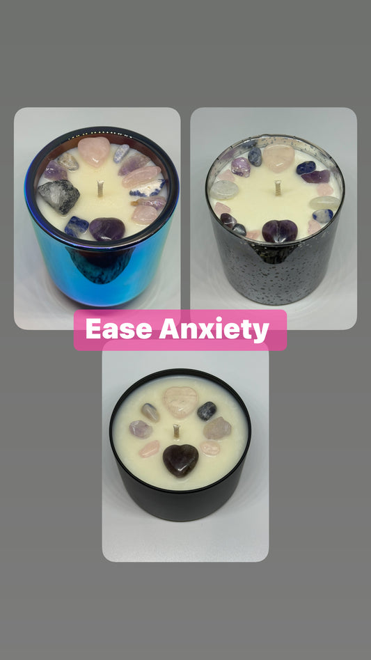 Bergamot & Honey - Reiki-Infused Ease Anxiety Candle for Stress Relief & Calm