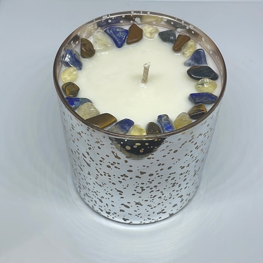Handmade Reiki Infused Orange Peel Fragrance Candle - For Self-Worth Candle