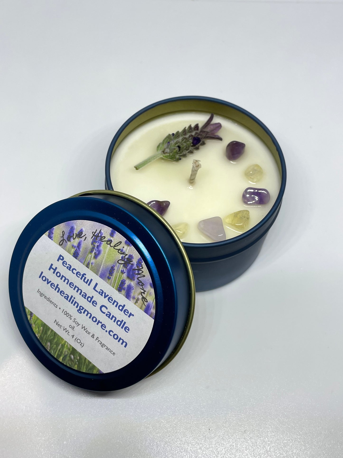 Handmade Peaceful Lavender Fragrance Candle