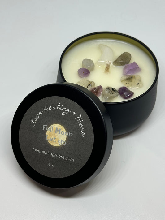 Handmade Reiki Infused Moon Child Fragrance Candle for Full Moon