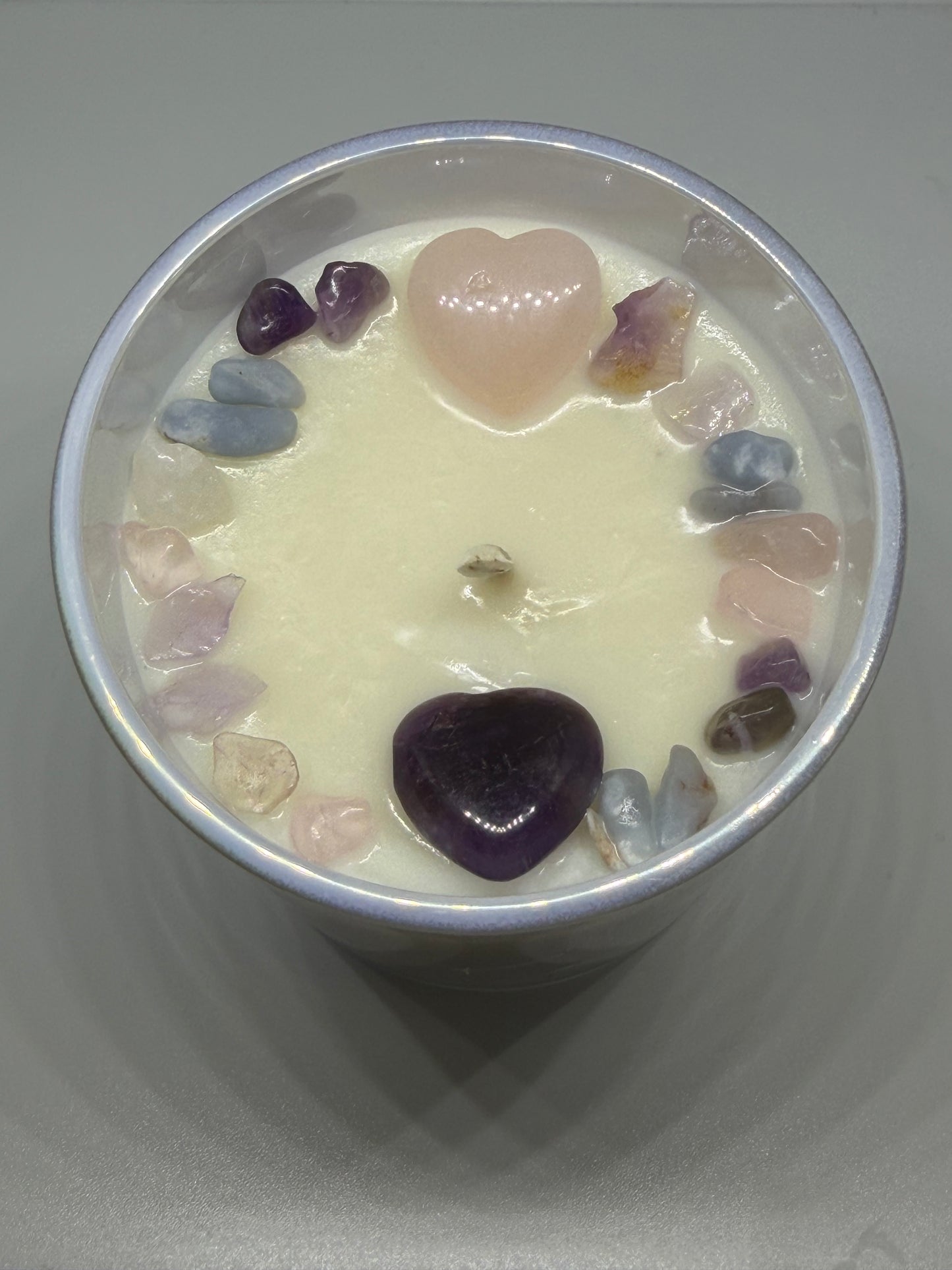 Bergamot & Honey - Reiki-Infused Ease Anxiety Candle for Stress Relief & Calm