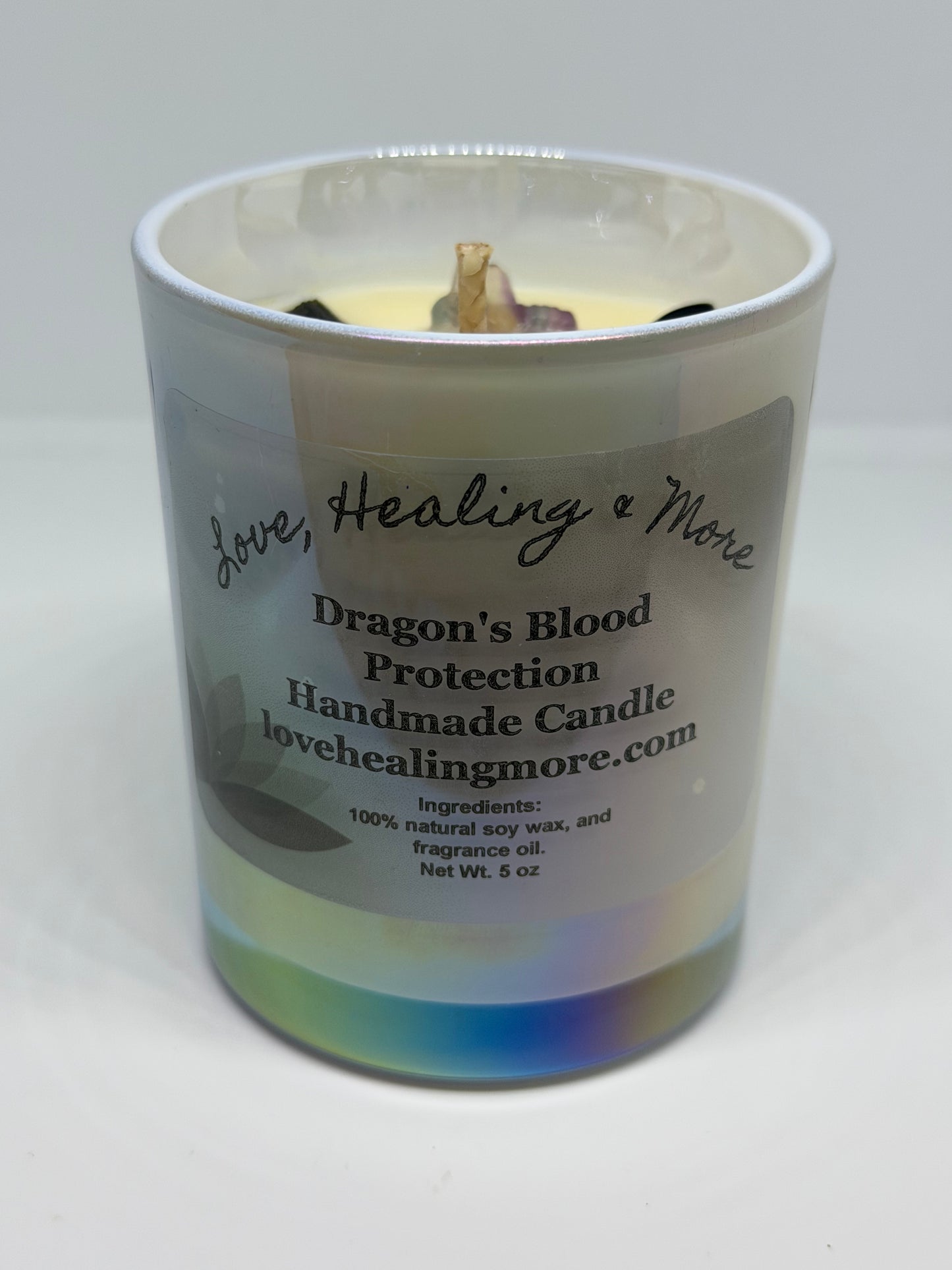 Dragon’s Blood – Reiki-Infused Protection & Power Candle