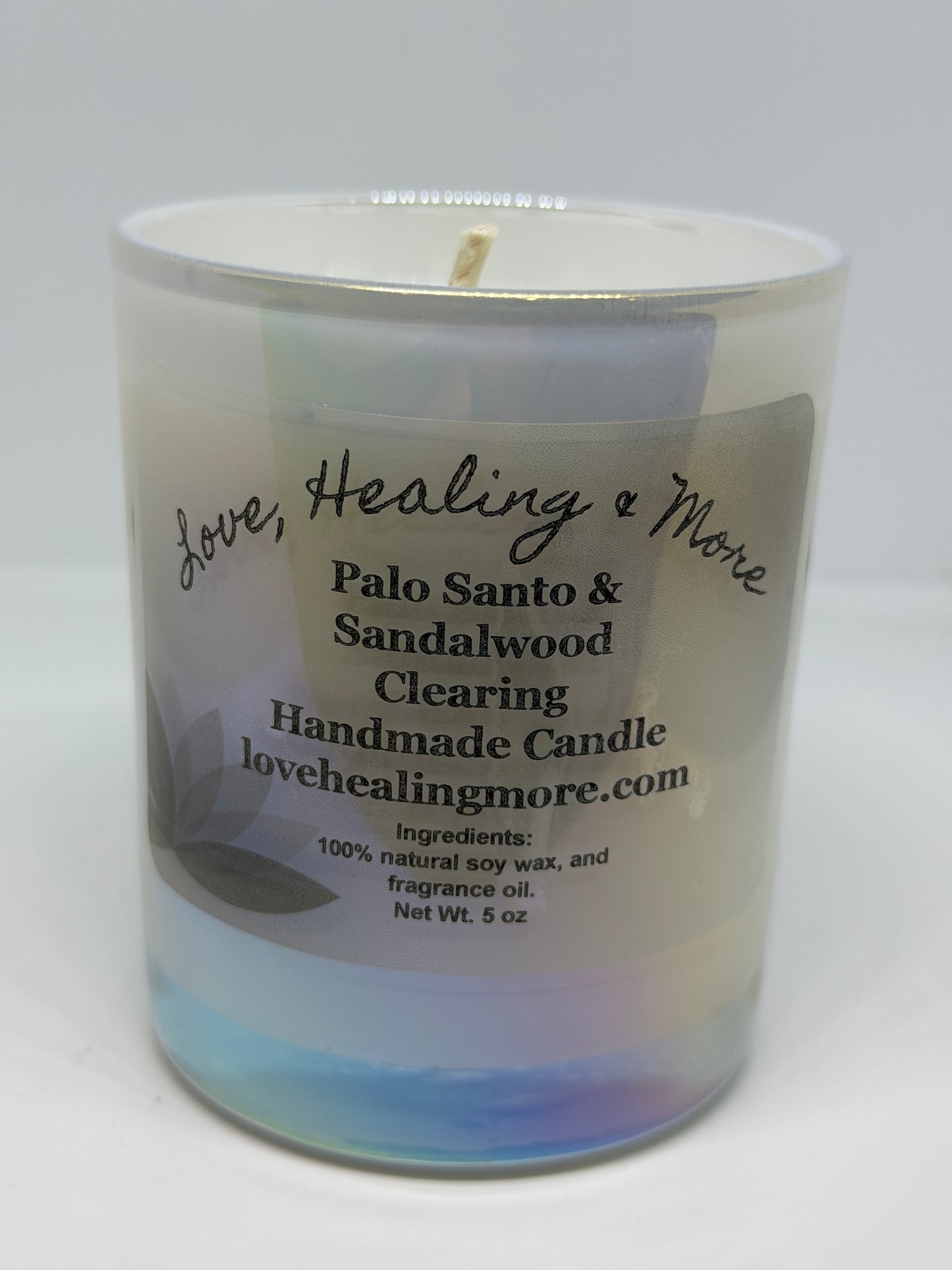 Clearing – Reiki-Infused Palo Santo Candle for Energetic Reset & Spiritual Protection