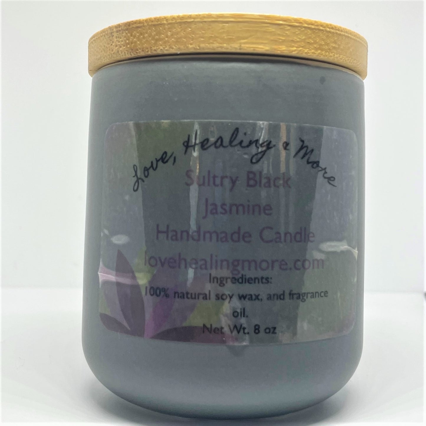 Handmade Sultry Black Jasmine Fragrance Candle