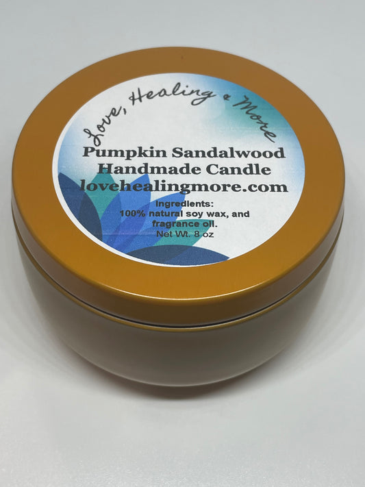 Handmade Pumpkin Sandalwood Fragrance Candle