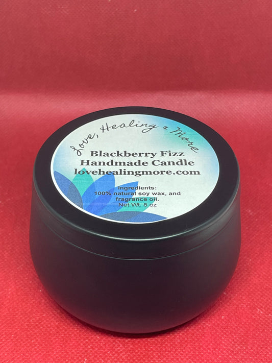 Handmade Blackberry Fizz Fragrance Candle