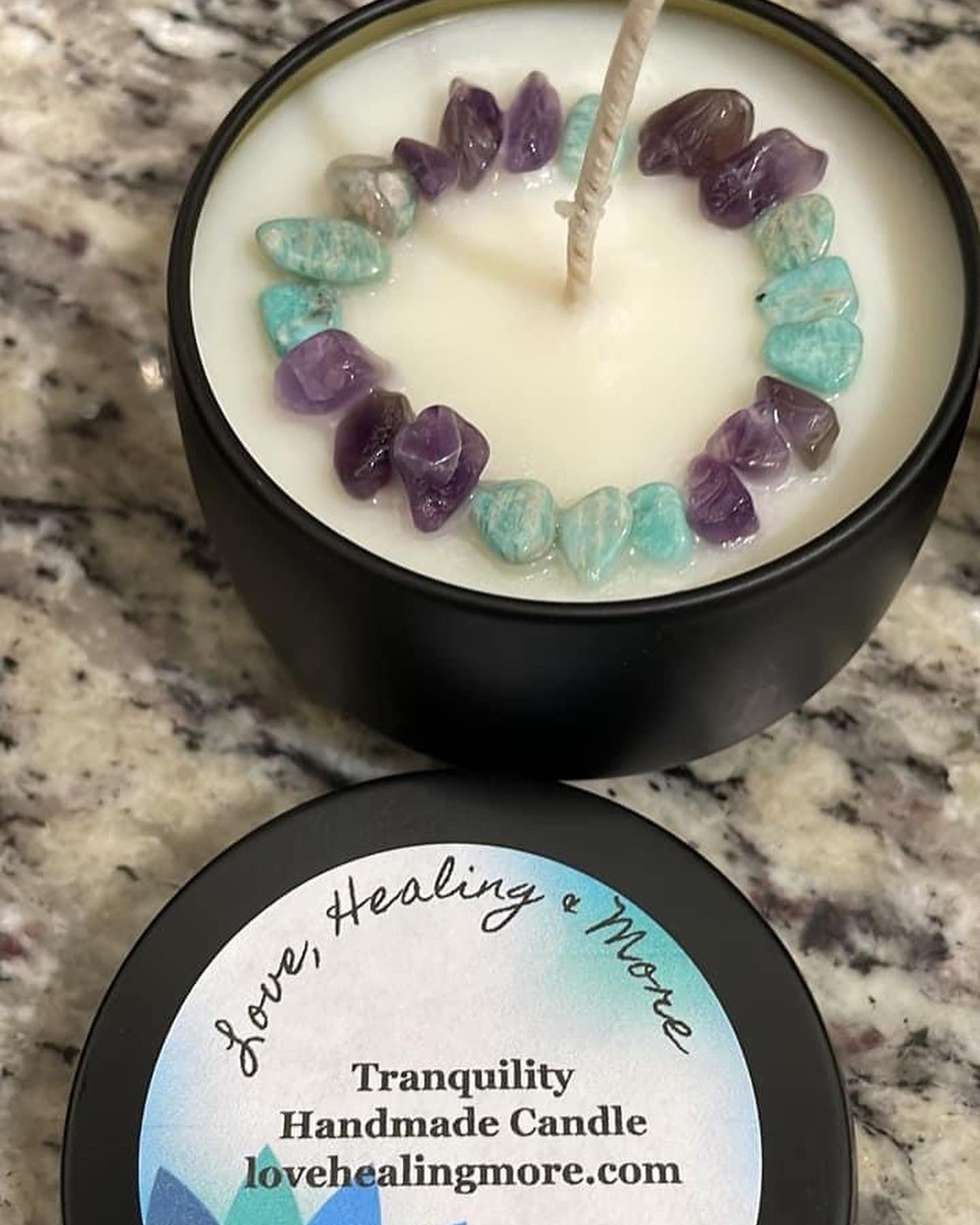 Handmade 4 oz. Reiki Infused Tranquility Fragrance Candle